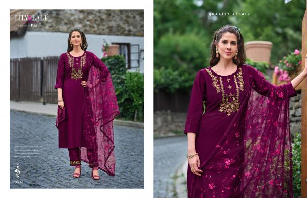 Lily And Lali Maria 9 Vol 4 Kurti Bottom With Dupatta